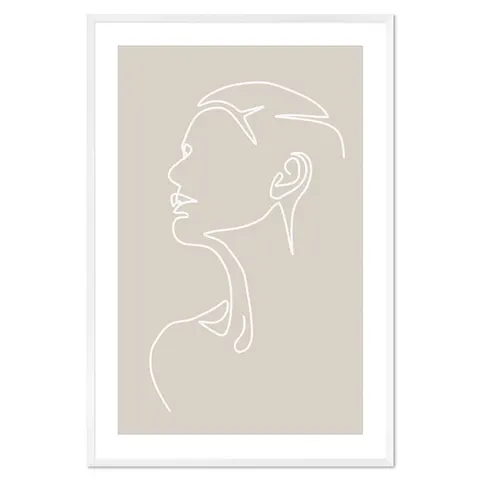 OBRAZ W BIAŁEJ RAMIE ART NO 2 63x93cm