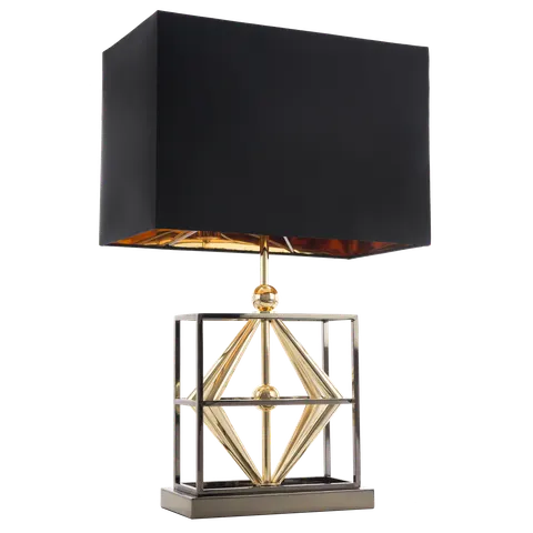 Lampa stołowa czarna Quito 41x22x64cm