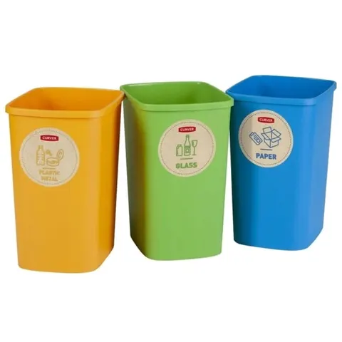 Kosze do segregacji śmieci 3x10L Curver 249841