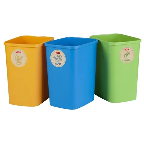 Kosze do segregacji śmieci 3x25L Curver 249842
