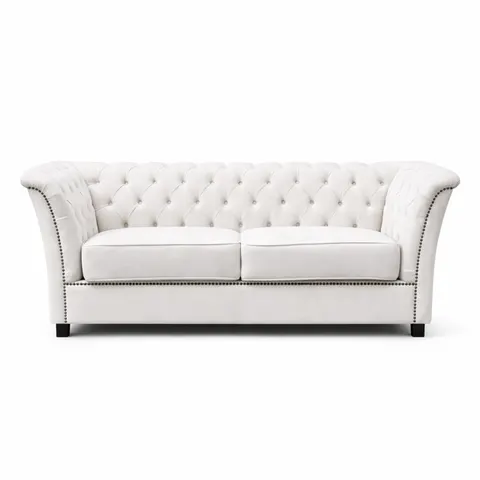 Sofa tapicerowana rozkładana Chesterfield nity Windsor 2 os 175 cm