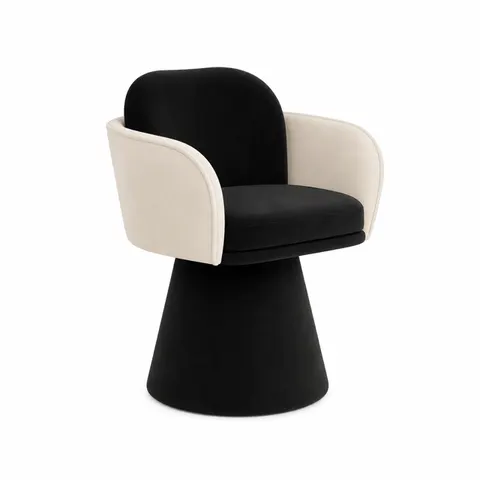 Fotel obrotowy w stylu modern classic Flora