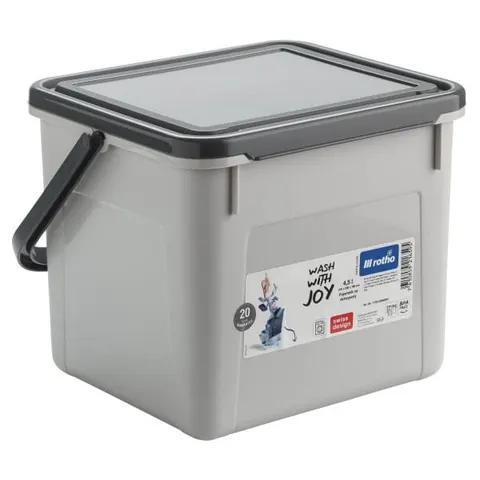 Pojemniki na detergenty 4,5L/3kg Powdy antracyt Rotho