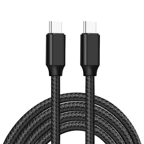 Kabel USB 3.0 typ C - typ C czarny 3.1A 1m VA0036 VAYOX