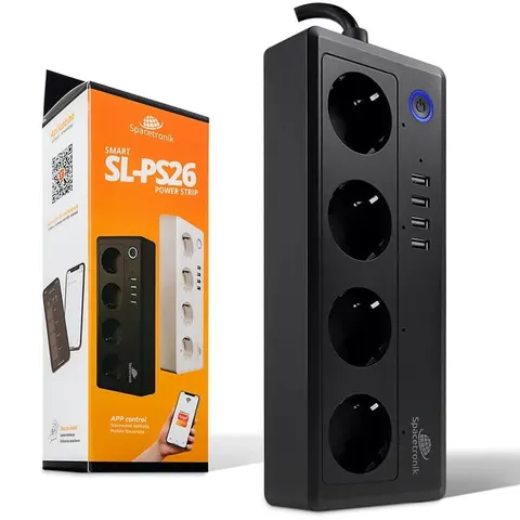 Listwa zasilająca Spacetronik Smart Life Wifi SL-PS26 czarna