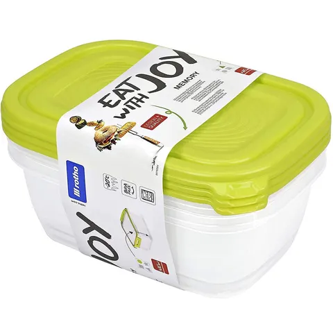 Zestaw pojemników na żywność SUNSHINE 3x1L Lime Rotho