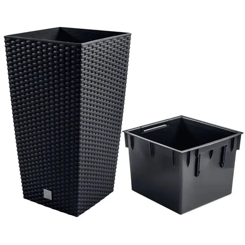 Doniczka Rato square - antractyowy DRTS265 Prosperplast