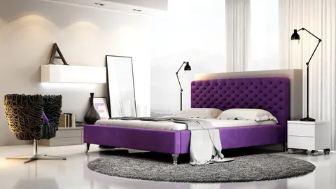 Łóżko do sypialni w stylu Glamour Lazio