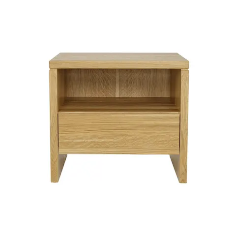 Stolik nocny dębowy szuflada + wnęka Sn 212 50x45x35