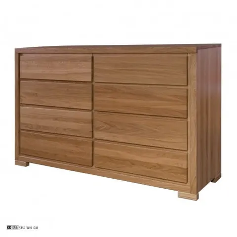 Komoda Clasic, klasyczna dąb 8 szuflad KD 356