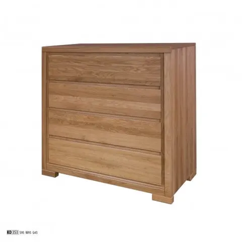 komoda clasic, klasyczna dąb 4 szuflady KD 353
