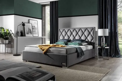 Łóżko małżeńskie, zagłówek Caro Premium 22
