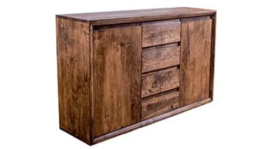 Duża Komoda 150 cm Drewniana 2/4/2 - Ekodom