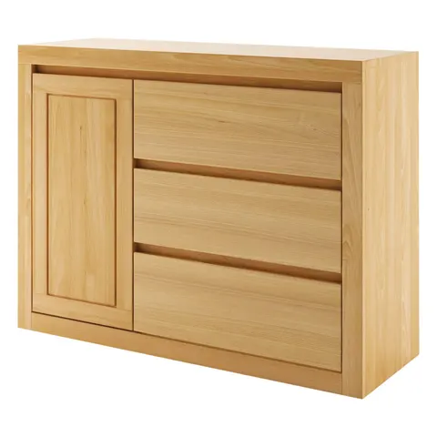 Komoda bukowa z 3 dużymi szufladami KD 415