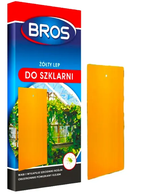 BROS lep do szklarni żółty 10szt