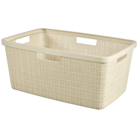 Kosz do magla JUTE 46L kremowy CURVER
