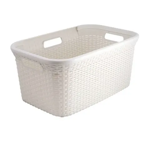 Kosz do magla RATTAN STYLE 45L kremowy CURVER