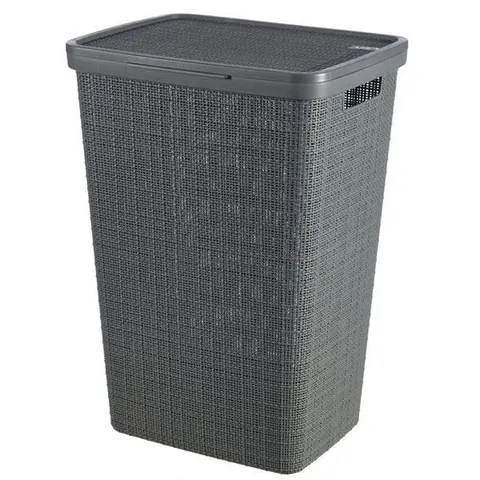 Kosz na bieliznę JUTE 58L ciemny szary CURVER