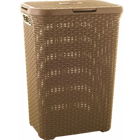 Kosz na bieliznę RATTAN STYLE 60L jasny brąz Curver