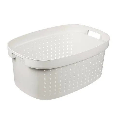 Kosz na pranie SEOUL LINEN BASKET biały Plast Team
