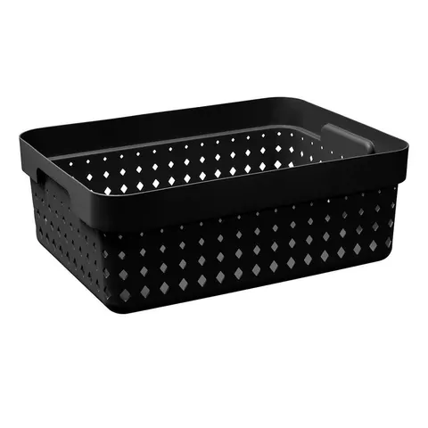 Koszyk SEOUL BASKET MEDIUM BLACK RECYCLED Plast Team