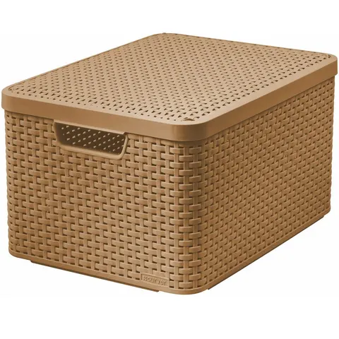 Koszyk z pokrywą STYLE BOX L brązowy 30L CURVER