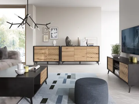 Zestaw mebli do salonu ALBERO II - dwukolorowy
