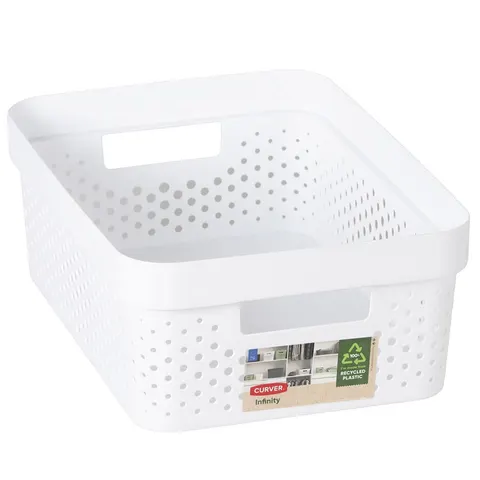 Pojemnik ażurowy INFINITY RECYCLED 11 L biały CURVER