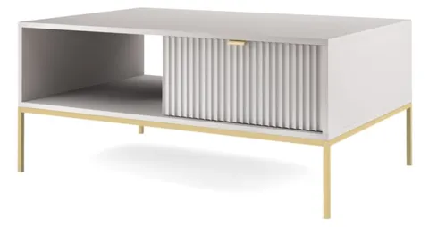 Elegancka ława z szufladami VANO - Szara