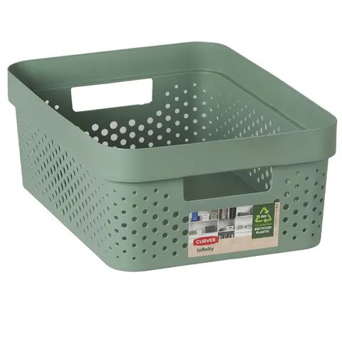 Pojemnik ażurowy INFINITY RECYCLED 11 L zielony CURVER