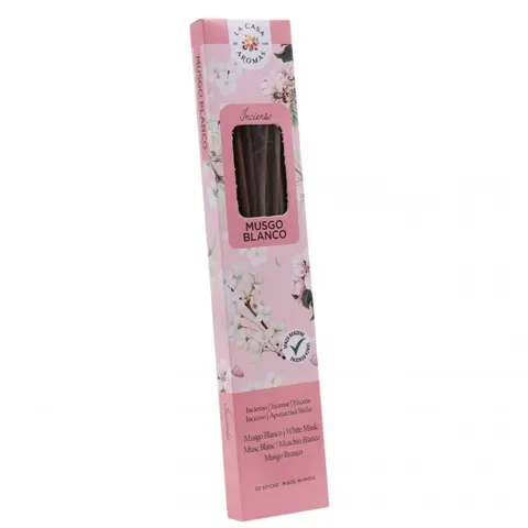LA CASA DE LOS AROMAS INTENSO Kadzidła zapachowe MUSGO BLANCO, 20 szt