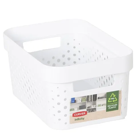 Pojemnik ażurowy INFINITY RECYCLED 4,5 L biały CURVER