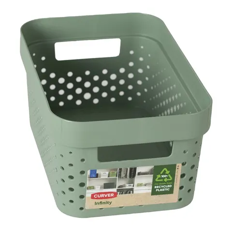 Pojemnik ażurowy INFINITY RECYCLED 4,5 L zielony CURVER