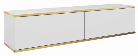 Szafka RTV wisząca OZO 135cm - Biała
