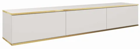 Szafka RTV wisząca OZO 175cm - Biała