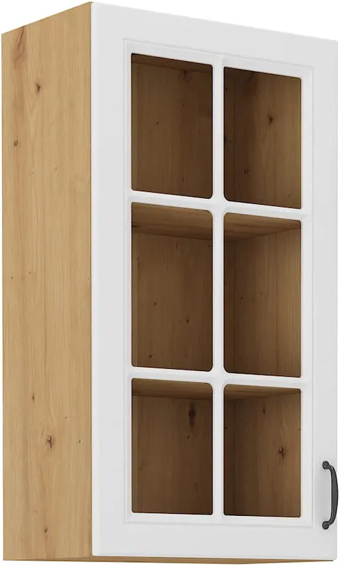 Szafka kuchenna witryna 40x90 STELVIO Biała Artisan
