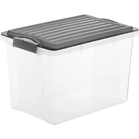Pojemnik do przechowywania 19 L COMPACT A4 antracyt ROTHO