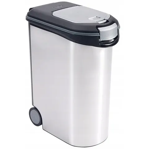 POJEMNIK NA KARMĘ DLA ZWIERZĄT 20 kg SREBRNY CURVER
