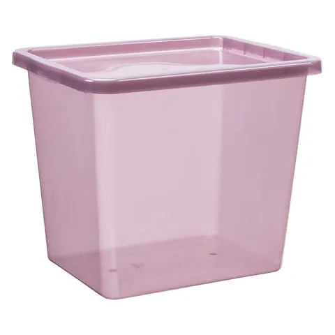 Pojemnik z pokrywą Basic 31L transp. fiolet Plast Team