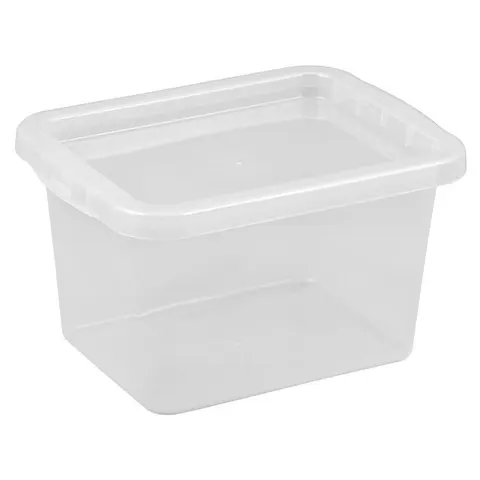 Pojemnik z pokrywą BASIC 9 L przezroczysty Plast Team