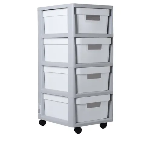 Regał INFINITY 4x11 L szaro biały Curver