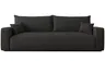 Tapicerowana sofa PIERO z funkcją spania i pojemnikiem - Antracyt