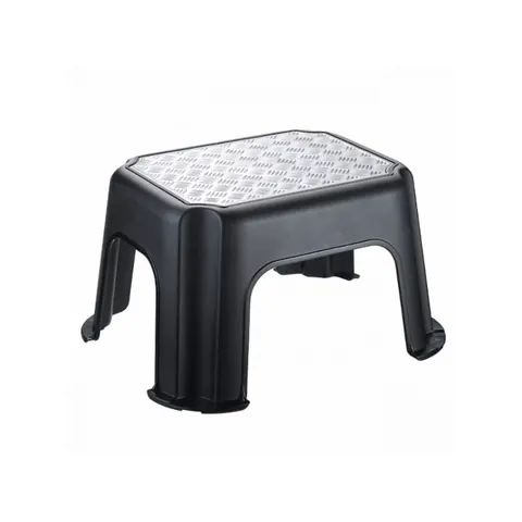 Taboret PASO czarny srebrny ROTHO