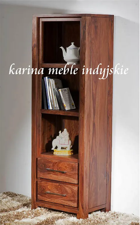 meble kolonialne - biblioteczka NAC-F11-203 brown