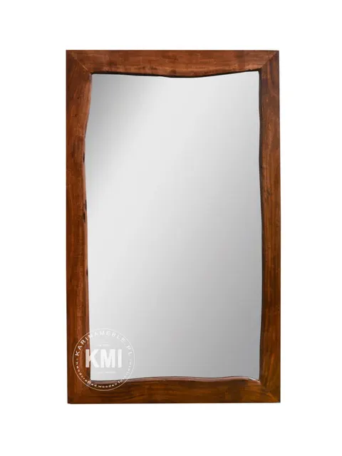 Lustro loftowe Organic – rám z drewna, naturalne meble drewniane