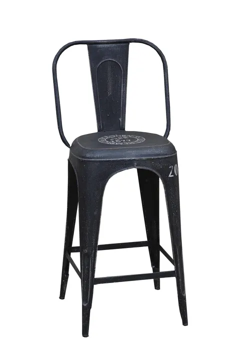 krzesło barowe hoker Tolix Ki-3020 black