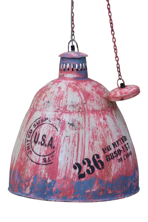 industrialna lampa Loft Colors czerwona