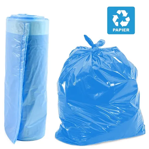 Worki na śmieci LDPE 60 L/10 sztuk niebieskie
