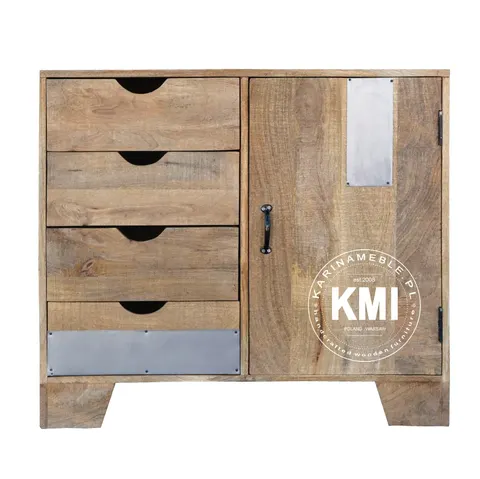 mała loftowa komoda Raw Wood EAC43