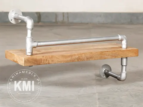 loftowa półka "Pipeline Up" mango metal
